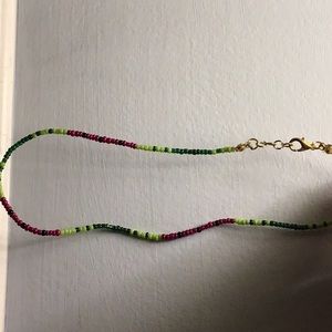 Homemade watermelon choker (runs small) ! Free bracelets/anklet with order